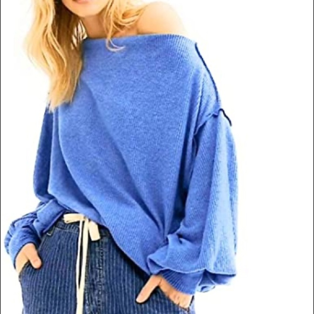 FREE PEOPLE - we the free main squeeze hacci top
